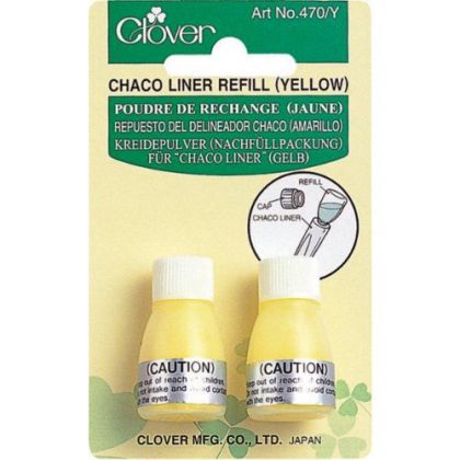 [B322/3] Chaco Liner Refill - YELLOW 2.8 gr (2 Pcs) Clover # 470/Y