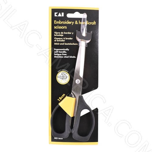 [C352] FORBICI INOX - 180 mm TESSILE SPITZ RETTE KAI # 318OS