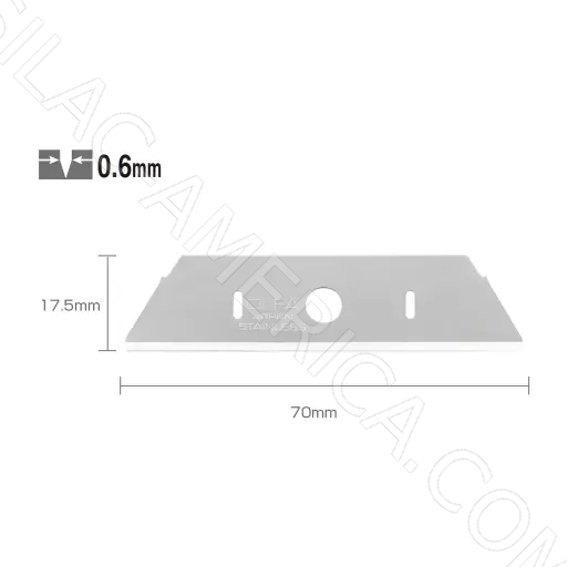 [B936/R] Rounded-tip Stainless Steel Blades 17,5 mm (10 Pcs) #  SKB-2S-R/10B (OLFA)