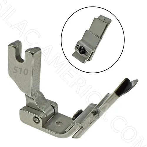 22488 | Tape Guide Presser Foot With Interchangeable and Adjusting Tubular Guide # S10A