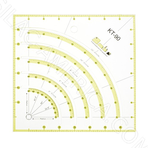 [B8470] Square Ruler, Transparent Plexiglass