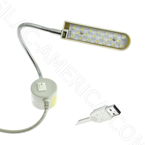 [276/USB] Magnetic 20 LED Light with USB Plug for Sewing Machines # 820M-USB