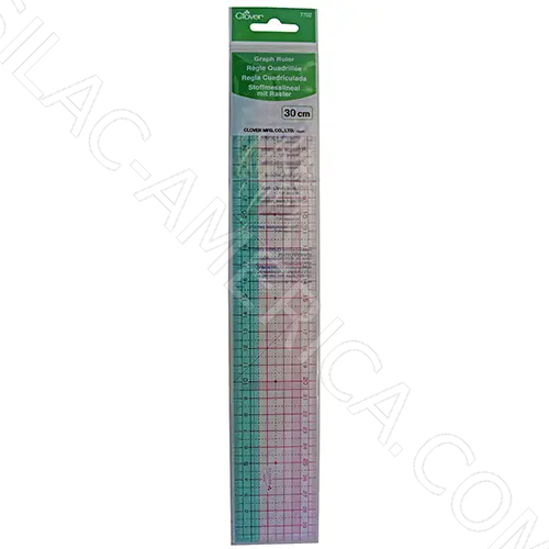 [CLO-7702] CLOVER # 7702 | Flexible Graph Ruler 30 cm for Sewing and Pattern Drafting