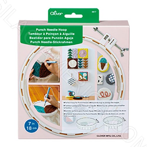 [CLO-8817] Punch Needle Embroidery Hoop Clover # 8817