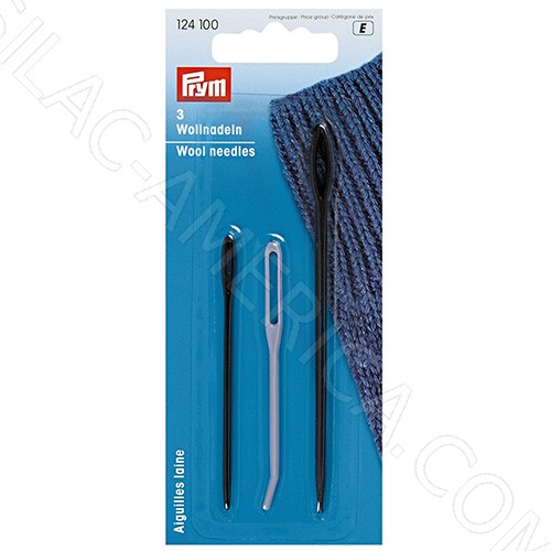 [26566] Assorted Plastic Wool Needles PRYM # 124100 (3 Pcs)