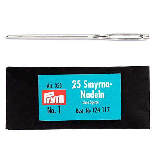 [26565] Wool or Tapestry (Smyrna) Needles with a Round-Tipped Design for Crafting PRYM # 124117 (25 Pcs)