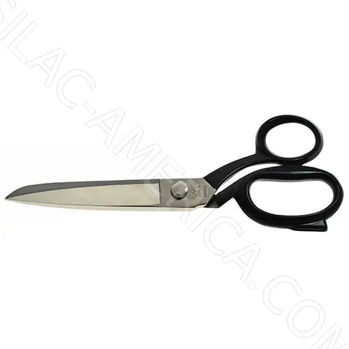 Ciseaux de Tailleur 8" (20 cm) avec Manches Noirs Laqués et Lames Nickelées (Made in Italy)