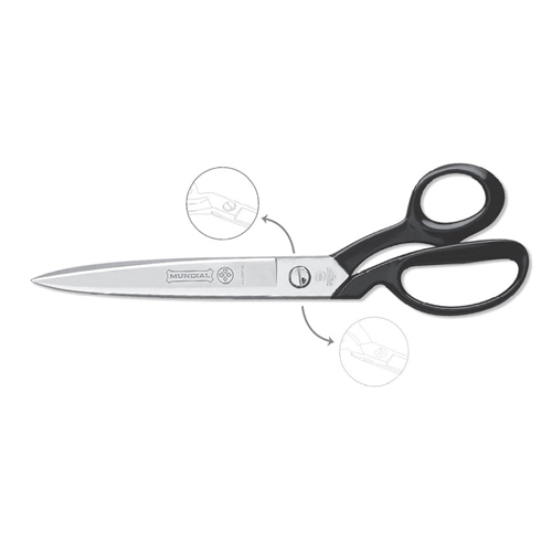 [C202/12] 12" Tailor Scissors, Slim Light, Nickel Plated # 498-12NP-KE (MUNDIAL)