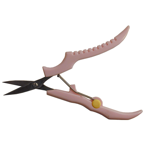 [C349] 4-1/2" Embroidery Scissors, Curved Blades, Pink (ANCOR)