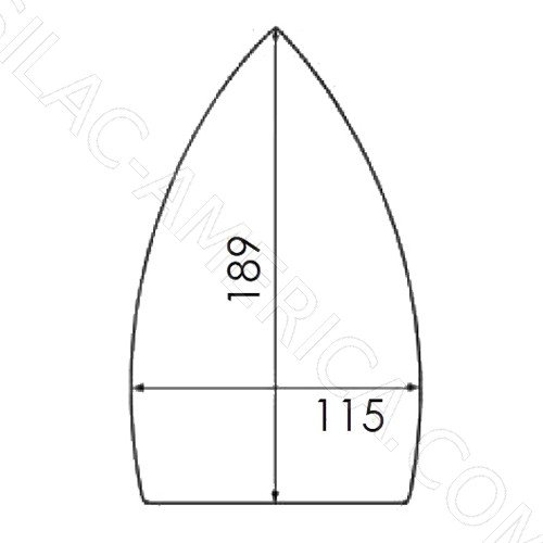 [B287/2] Suela de PTFE Reforzada para Plancha BISHOMATIC, MACPI 026