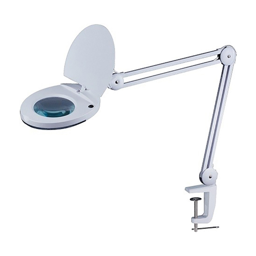 [B784] 5-Diopter LED Magnifying Lamp with 8W, 80 LEDs and Table Clamp