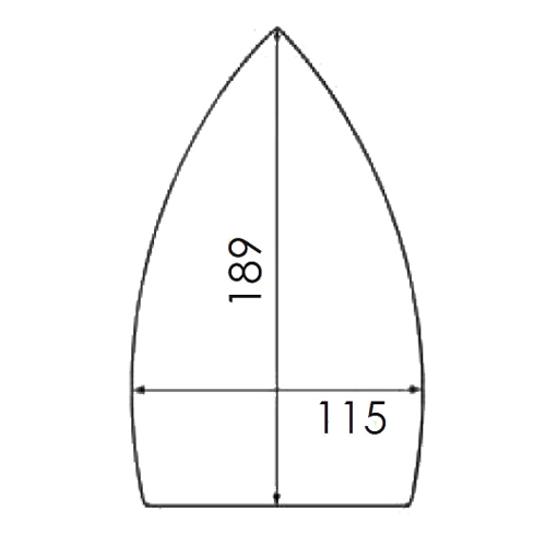 [B287/2] Suela de PTFE Reforzada para Plancha BISHOMATIC, MACPI 026