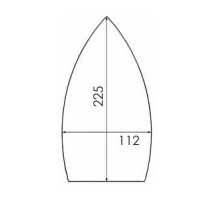 [B287/61] Reinforced PTFE Soleplate for Iron LELIT, GEMME, MACPI 074, REVERBERI 28, EC-02, DRYMASTER