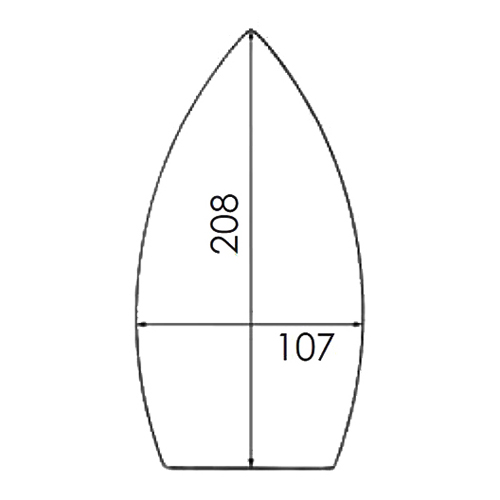 [B287/24] Reinforced PTFE Soleplate for Iron NAOMOTO (Small)