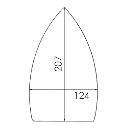 [B287/6] Reinforced PTFE Soleplate for Iron PONY SENIOR