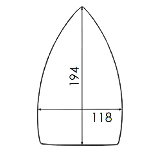 [B287/10] Reinforced PTFE Soleplate for Iron STIROVAP 171, VERONESI (Small)