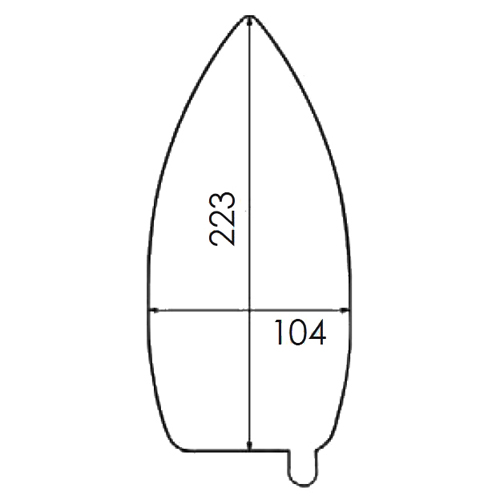 [B287/51] Reinforced PTFE Soleplate for Iron VEIT HP 2003