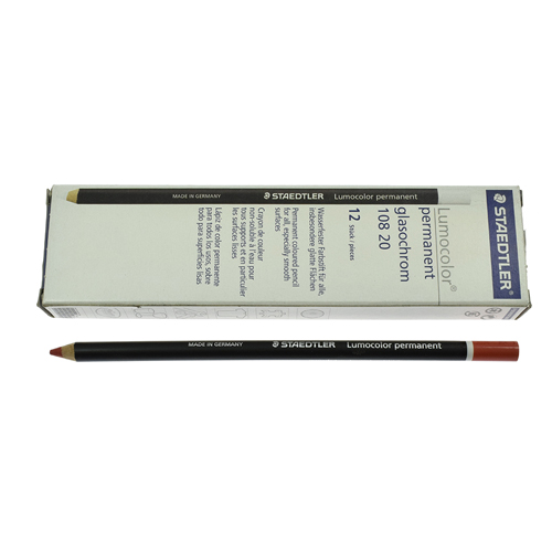 [B332/3] Staedtler Red Permanent Pencil (12 PCS)