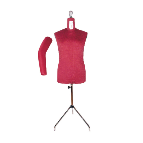 [A70/R+B] Adjustable Dummies with Arm and Tripod - Man- Sizes: 44 to 54  - RED- Made In Italy