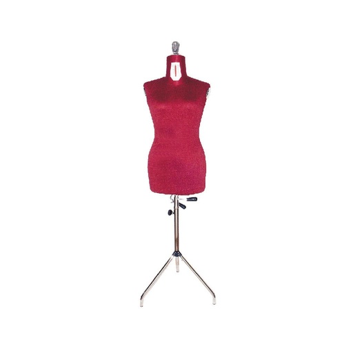 [A65/R] Adjustable Dummies with Tripod - Woman - Sizes: 46 to 58  - RED - Made In Italy