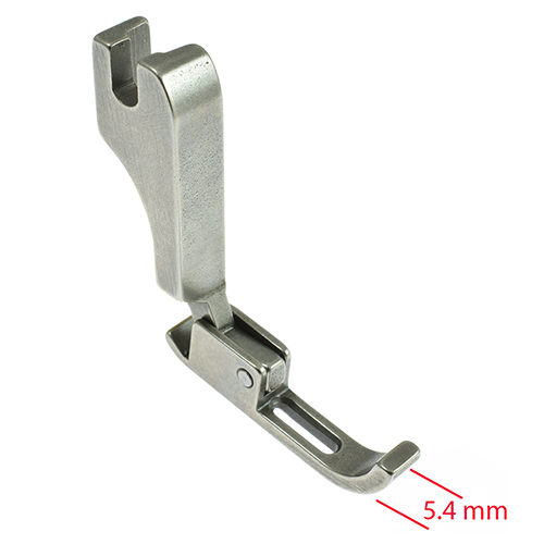 [1643] Needle-Feed Zipper Foot 5.4mm NECCHI 831, 901 # 955297-5-00 (NH363-1) (Made in Italy)