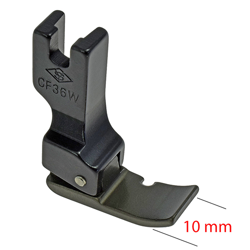[13308] 10mm Wide Right Cording PTFE Coated Presser Foot # CF36W (YS)
