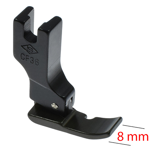 [13306] 8mm Wide Right Cording PTFE Coated Presser Foot # CF36 (YS)