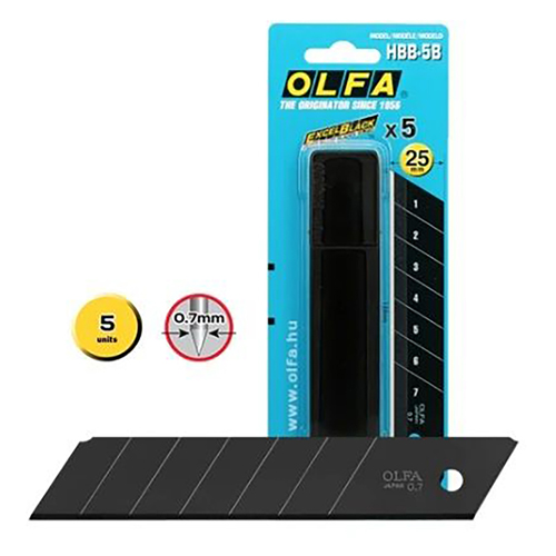 [B427] 5 Ultra Sharp Extra Heavy-Duty Blades OLFA # HBB-5B