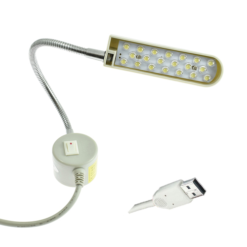 [276/USB] Lámpara Magnética 20 LED con USB para Máquinas de Coser # 820M-USB