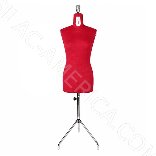 [A70/R] Adjustable Dummies with Tripod - Man- Sizes: 44 to 54  - RED- Made In Italy