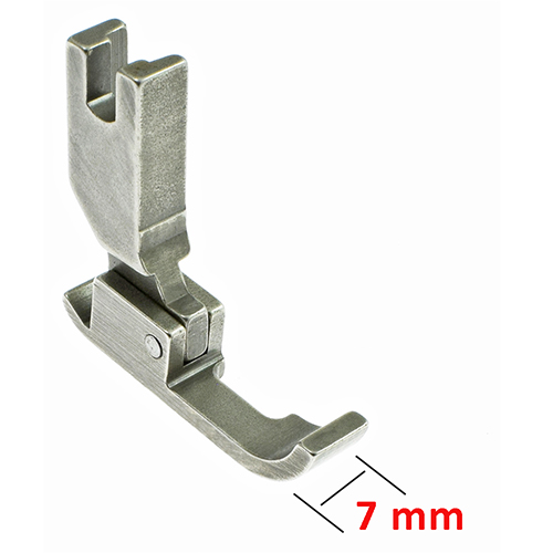 [1690] Needle Feed Zipper Foot 7mm, Needle on the Right PFAFF 461, DURKOPP 272 # P36-NF (0272 006854) (Made in Italy)