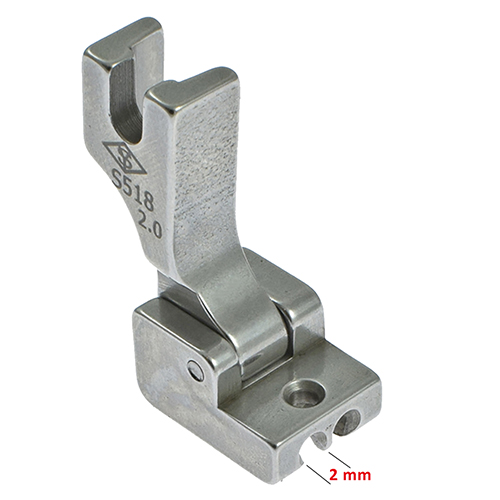 [13300] Invisible Hinged Zipper Foot, 2mm # S518-2mm (YS)