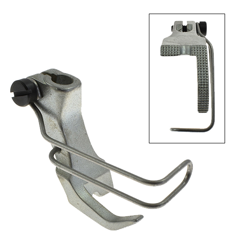 [13969/6] Outer Cording Foot 6mm Grooved for Stitching on the Cord for Upholstery ADLER # 467TP/6 (Made in Italy)