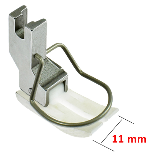 [11012] Needle-Feed PTFE Presser Foot 11mm Wide with Finger Guard DURKOPP 272, PFAFF 461; 481 # 0272 006801 (272-6801) (MTI-NF) (Made in Italy)