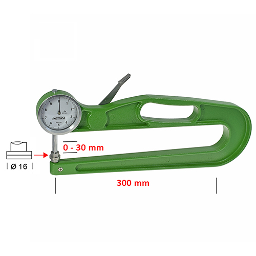 [22872/30F] Thickness Gauge 0-30mm, 0.1mm - Length 300 mm