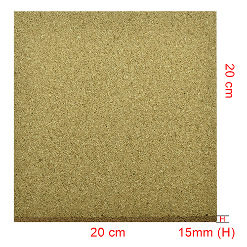 [27701] Cork Panel 20x20cm, Thickness 15mm