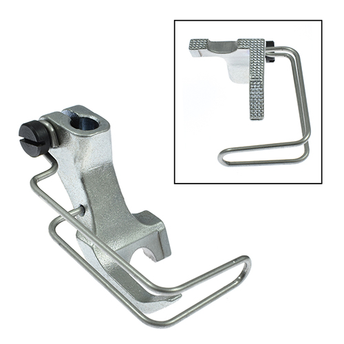 [13999/7] Outer Foot 7mm Grooved for Hemming with Cord Insertion ADLER 167, 267, 269, 867, 669, 869 # 0367 220443 (Made in Italy)