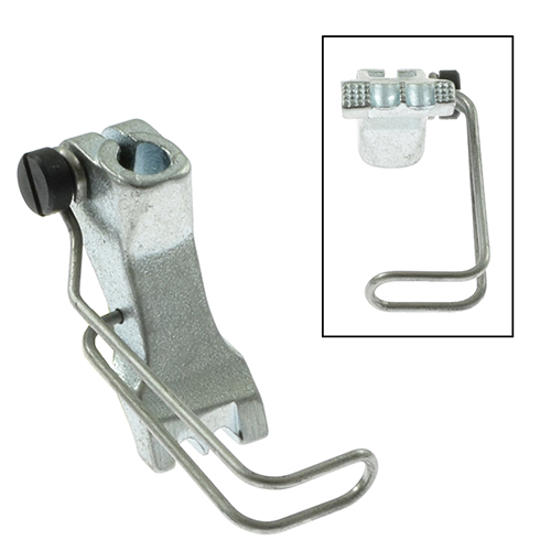 [12394/4] Outer Presser Foot, 4mm Double Grooved for Awnings ADLER 467, 767 # 1039/02 (Made in Italy)