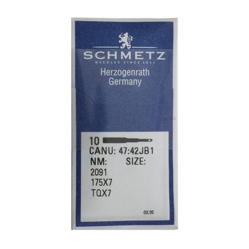 [X47:42JB1/100] 2091 | Agujas Schmetz 175x7 | CANU 47:42JB 1