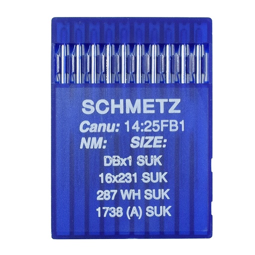 1738A SUK Sewing Needle Schmetz DBx1 SUK - 16x231 SUK - 287 WH SUK | CANU: 14:25FB 17