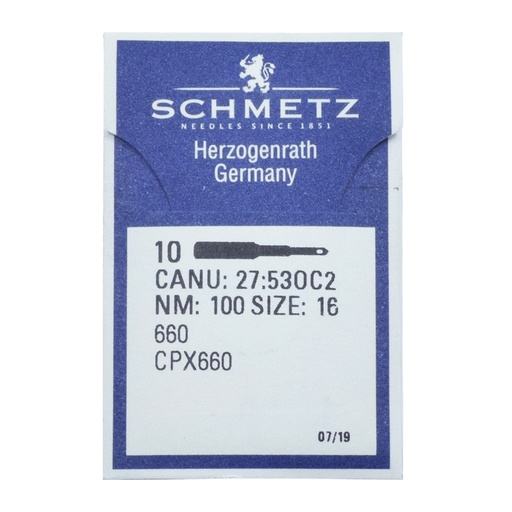 [X27:53OC2/100] 660 Sewing Needles Schmetz | CANU 27:53OC 2