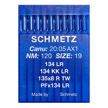 [X20:05AX1/100] 134 LR | Sewing Needles Schmetz 134KK LR - 135x8 R TW - PFx134 LR | CANU 20:05AX 1