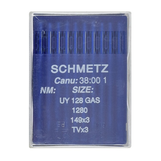 [X38:00.1/100] UY 128 GAS | Agujas Schmetz 1280 - 149x3 - TVx3 | 38:00 1