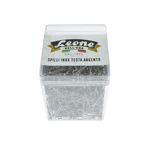 [B12] B12 | Silver Head Pins Ø 0,60 mm for Shirts (Made in Italy)