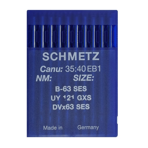 [X35:40EB1/100] B-63 SES | Agujas Schmetz UY 121 GXS, DVx63 SES | Canu: 35:40EB 1