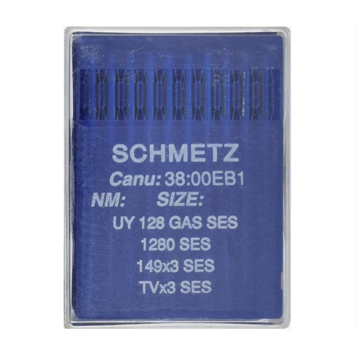 [X38:00EB1/100] UY 128 GAS SES | Agujas Schmetz 1280 SES - 149x3 SES | CANU: 38:00EB 1