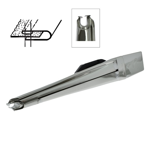 [25150/100-3] 25150 (F42) | Double Upturn Split Tube Folder - Made in Italy