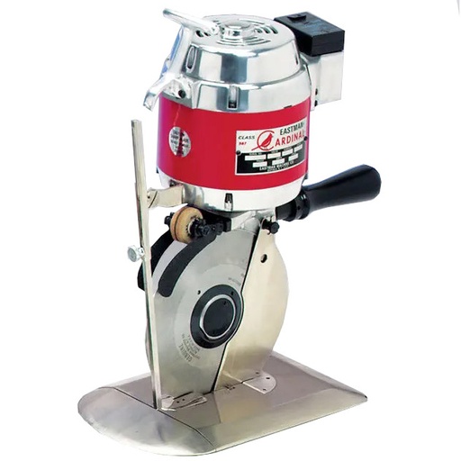 [E197A] 567 75X Eastman Cardinal | 7-1/2" Round Knife Cloth Cutting Machine  - 220V - 0.34 HP