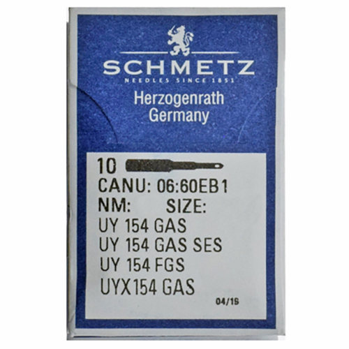 [X06:60EB1/100] UY 154 GAS | Sewing Needles SCHMETZ | UY 154 GAS SES Canu: 06:60EB 1