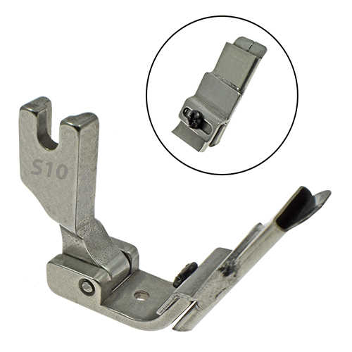 [22488-1] 22488 | Tape Guide Presser Foot With Interchangeable and Adjusting Tubular Guide # S10A
